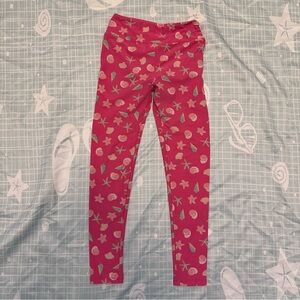 LuLaRoe Women’s Pink shells Leggings